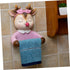 1pc POPETPOP Cute Cartoon Toilet Paper Holder Decorative Roll Paper Shelf for Bathroom Wall-Mounted Design Functional