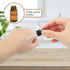 15Pcs Mini Amber Glass Dropping Bottles with Black Cap, 1ml 2ml 3ml 5ml Empty Travel Sample Vials (3ml)