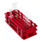 SP Bel-Art No-Wire Test Tube Rack, 60 Places, For 13-16mm Tubes, Red