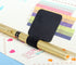 yueton 5pcs Self-Adhesive Leather Pen Holder with Elastic Loop for Notebooks