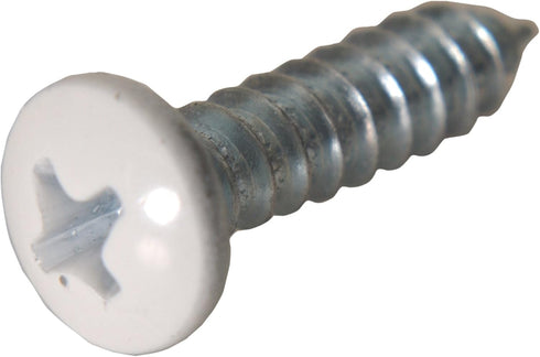 Hillman 80250 8 x 3/4-Inch White Pan Head Phillips Sheet Metal Screw, 100-Pack