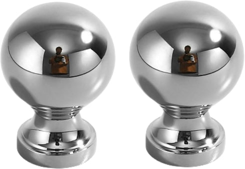 SANCHAKOU Brass Cabinet Knobs 2 Pack Bedside Table Round Shoe Cabinet Bright Gold