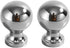 SANCHAKOU Brass Cabinet Knobs 2 Pack Bedside Table Round Shoe Cabinet Bright Gold