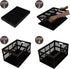 Lesbin 2-Pack 42 L Plastic Staking Folding Storage Basket Crates, Extra Large Plastic Crate Storage