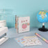 Mini Size Clear 3-Ring Binder Cover, Refillable PVC Notebook Binder with Snap Button Closure for 3-Holes Filler Paper