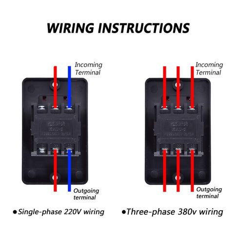 mxuteuk Waterproof Push Button Switch Motor On Off Switch, Self Lock Mechanical Control Station 10A