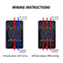 mxuteuk Waterproof Push Button Switch Motor On Off Switch, Self Lock Mechanical Control Station 10A