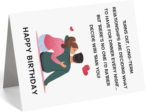 Charming Romantic Birthday Card for Your Loved One - Perfect Gift for Him/Her