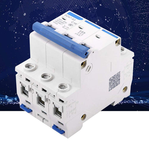 YWBL-WH 3 Pole Miniature Circuit Breaker, DZ47-63 AC 400V, 6/10/16/20A (16A)