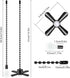 heynsgu 2Pack 3mm 14in, Bulb Black Ceiling Fan Pull Chains, Diameter Beaded Decorative Light Pull Chain Pendant