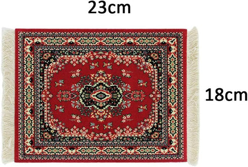 Paitianle Mouse Pads for Wireless Mouse, Oriental Carpet Mouse Mat for Table Decor (STYLE1 red)
