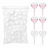 ElevateTech Plastic Transfer Pipettes Heart Style Cupcakes Pipettes PipettesDropper for Chocolate or Strawberries Ice