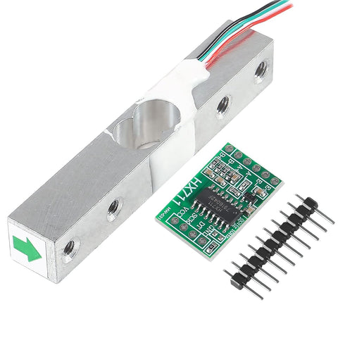 AEDIKO HX711 (20KG) Load Cell Weight Sensor + Amplifier Module for Weight Scales, Kitchen Scale, Industrial Process