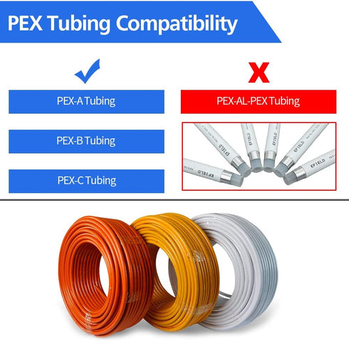 25 Pack PEX Fittings, 1/2" PEX Fittings, Brass PEX Straight Coupling Fittings for PEX Tubing Pipe