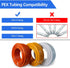 25 Pack PEX Fittings, 1/2" PEX Fittings, Brass PEX Straight Coupling Fittings for PEX Tubing Pipe