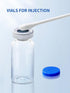 10ml (50 Pack) Glass Vials for Injections, Self-Healing Injection Port, Sterile Empty Vials for Injections with Sealed