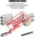 JRready DRK-HC40A Pin Extraction Tool for Heavy Duty HARTING HAN C 40A Series Connector & WAIN 40A Contacts