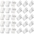JAMMY 30 PCS Self Adhesive Clips, Plastic Photo Clips for Wall Tapestry, Small Hanging Spring Clips