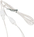 6 C7 Novelty Lights Coaxial String Light Extension Cord, White Weather-Tight Extension for Coax Wide Angle LED Mini