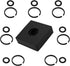 (7 Sets) 3/8" Impact Retaining Ring Clip Friction Ring Hog Ring with O-Ring for Milwaukee Electric Pneumatic Wrench