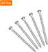 uxcell 50Pcs Fence Deck Nails, 1 9/16 Inch 304 Stainless Steel Spiral Deck Nail for House Floor Repairing