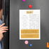 Modern Habit Tracker Sticky Note Pad, 50 Sheets, 8" x 11.5", Positive Habit List, Weekly Accountability Checklist, Made