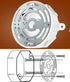 4 Inches (2 Pack) Qc Universal Light Crossbar - Light Fixture Mounting Bracket with Ground Screw and Acorn Cap Nuts
