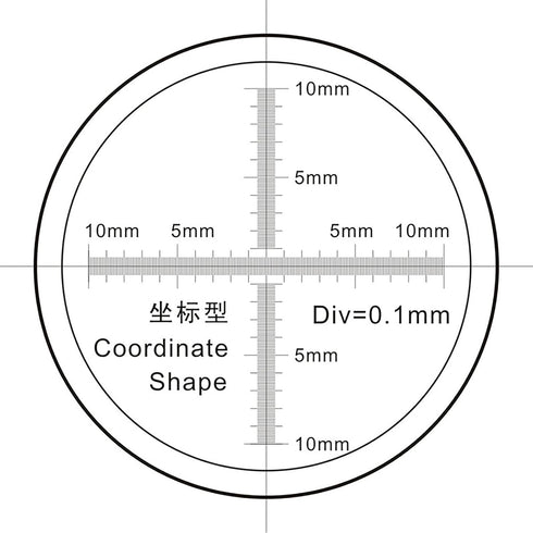 Soft Ruler Microscope Micrometer Calibration Slide Line Width Particle Diameter Measurement Tool High Precision Film Point Gauge (A and B)