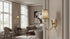 Aspen Creative 30012-2A, 2-1/2" 4" 5" Set 2 Bell Clip-On Chandelier Lamp Shade, Butter Crme, Top x Bottom x Slant