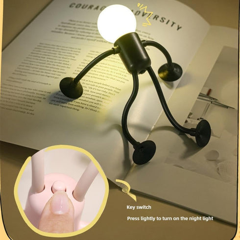 Generic 2025 Bulb Funny Sportsman Night Light, Changeable Shape New Cute Light Man Mini Night Light, DIY Shape Night