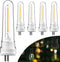 Sunco String Light Bulb Replacement, S14 LED Bulbs for Outdoor Lighting, 2-Prong