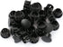 Baomain 100-Pack Plastic Hole Plugs Black 1/2" (12.6mm) Locking Plugs for Furniture, Cabinets & Automotive