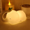 Silicone Elephant Night Light for Kids - 3-Level Dimmable & Rechargeable LED