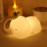 Silicone Elephant Night Light for Kids - 3-Level Dimmable & Rechargeable LED