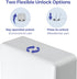 Commercial Stardrix Multifold Paper Towel Dispenser Wall Mount (White) Large Capacity C-Fold, Trifold, and Folded Hand