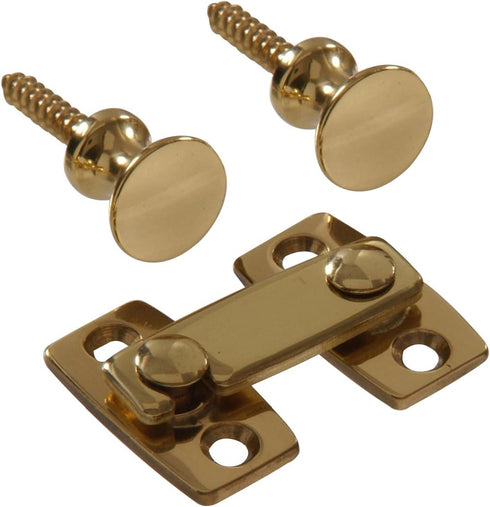 Hillman 852973 Solid Brass Shutter Bar Kit- Bright Brass Finish 1-Pack
