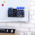 MyGift Black Metal Magnetic Dry Erase Marker Holder for Whiteboard Markers and Accessories Storage Basket Organizer