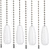 Gosknor 4pcs Ceiling Fan Chain Extenders, 12.68in Light Pull Chain Extension Wooden Beaded