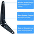 Zorfeter 10 8 6 Inch Pcs Shelf Brackets x Black Shelving Brackets Heavy Duty L Bracket Support Floating Shelf Bracket