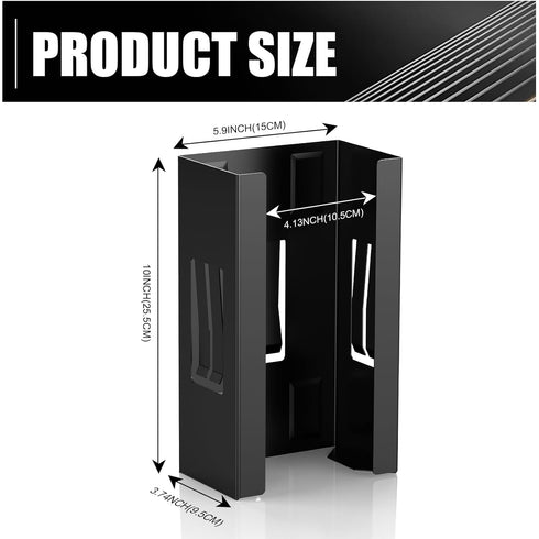 Mxsapve Magnetic Glove Box Holder, Disposable Glove Dispenser Wall Mount, Metal Glove Rack Organizer for Rubber Latex