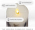 3.25" 4.5" Luminara Realistic Artificial Moving Flame Pillar Candle with Lavender & Rosemary Inclusion - Moving Flame