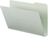 Smead Pressboard File Folder, 1/3-Cut Tab, 2" Expansion, Legal Size, Gray/Green, 25 per Box