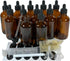 12 Pack 4oz (120ml) Glass Dropper Bottle, Essential Oil Bottle with Glass Eye Droppers, Amber
