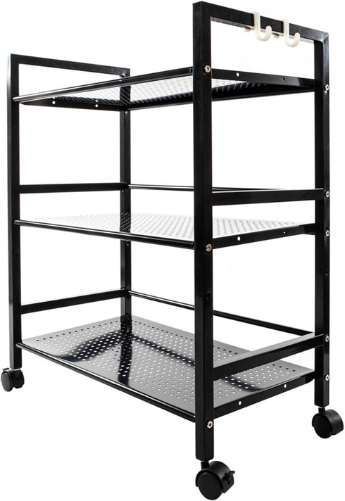be current 3-Tier Cart,3-Shelf Utility Cart with Wheels Kitchen Island Trolley Serving Storage Shelf,Metal Rolling