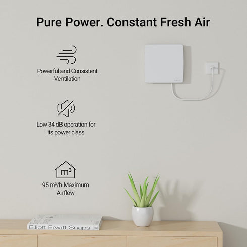 Cazooo 4 Inch 95 34 Bathroom Exhaust Fan with Plug, Window Wall Mount, m/h Airflow, dB Ultra Quiet, Plug-n-Play