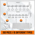 HORUSDY 150-Piece Pegboard Hooks Assortment with Pegboard Bins for Organizing Various Tools and Accessories