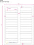 File Folder Labels, Permanent Adhesive 2/3" x 3-7/16", 750 Labels on 25 Sheets, Printable