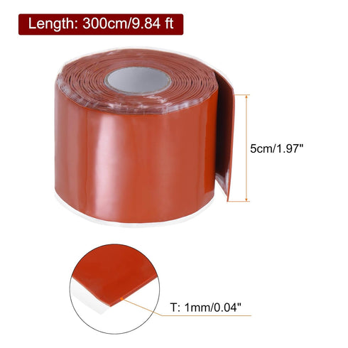 2 Rolls 2" x 10ft Self Fusing Silicone Tape, Waterproof Sealing Plumbing Rubber Tape for Water Pipe Hose Leak