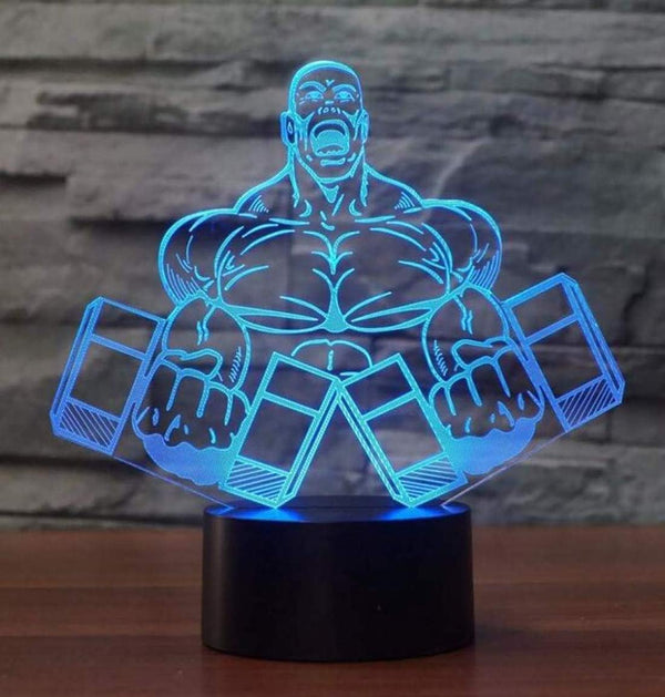 3D Illusion LED Night Light,WONFAST 7 Colors Gradual Changing Optical Illusion Acrylic