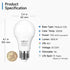 E26 5000K Bulb, 800 60W A19 Bulb 9W, 80+CRI, Bulbs SHINESTAR Base LED Light Lumens, Equivalent Standard White LED
